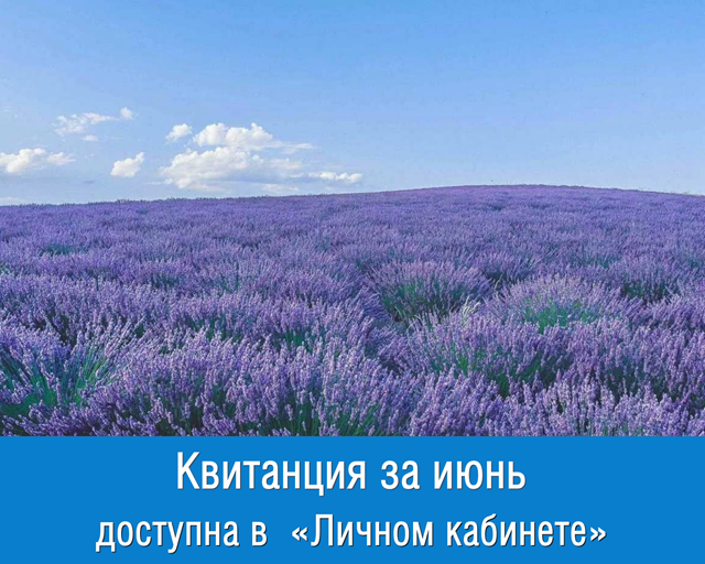 Квитанция за июнь